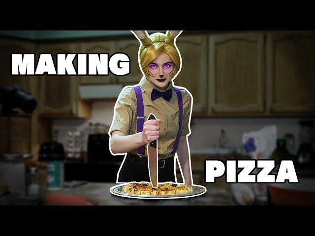 Glitchtrap attempts to make a classic Freddy's dish!