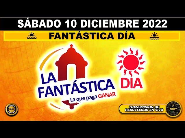 Resultado loteria FANTÁSTICA DÍA ️del SÁBADO 10 de DICIEMBRE de 2022 (ULTIMO SORTEO DE HOY) l