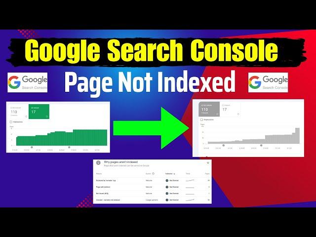 Google Search Console Page Not Indexed - How to fix page indexing issues ||  google search console