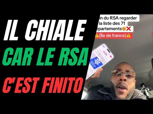 UNE CHANCE POUR LA FRANCE FAIT OUIN OUIN EN VIDÉO CAR LE RSA C'EST FINITO