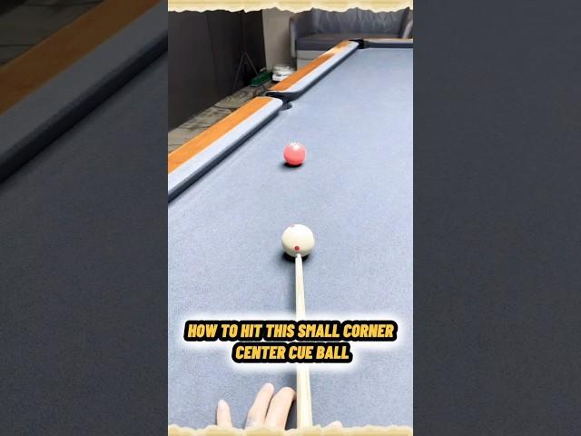 BILLIARDS SMALL CORNER #billiards #billiardtutorial #8ballpool #8ballbilliards