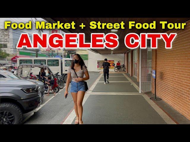 Walk in ANGELES CITY — Streets, Food Market & Street Food Tour | Pampanga, Philippines