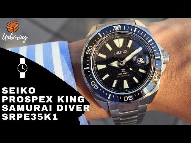 UNBOXING 2020 SEIKO PROSPEX KING SAMURAI BLACK DIAL SRPE35K1