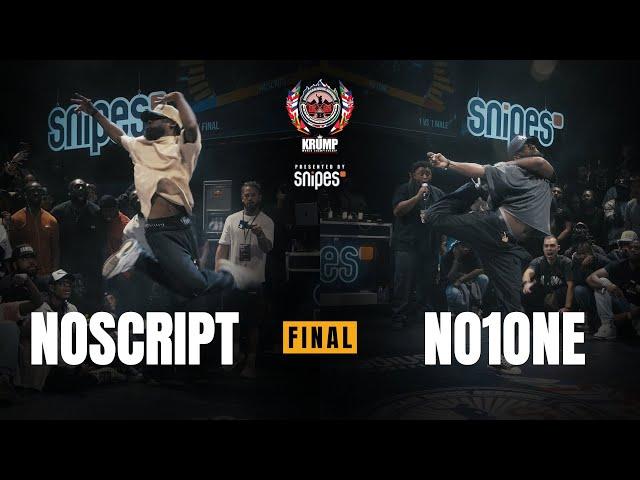 Noscript vs No1one | Male Final | EBS Krump 2024