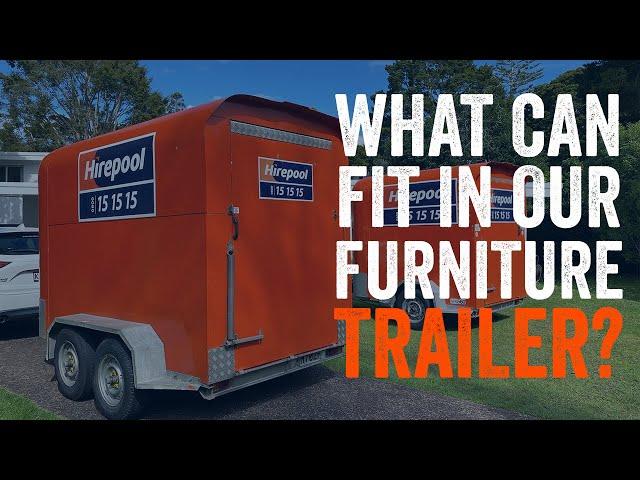 What can you fit in a Hirepool furniture trailer?