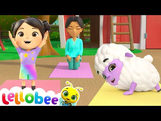 Farm Yoga Fun: Learning New Poses with Friends | Lellobee City Farm - Kids Playhouse Song Mix