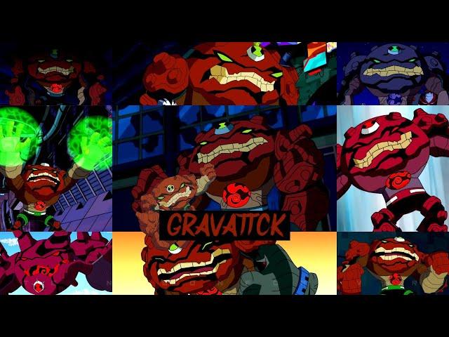 All gravattack transformations in all Ben 10 series