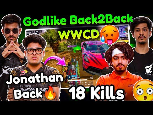 Jonathan Is Back GodLike Back To Back WWCD 18 Kills Domination