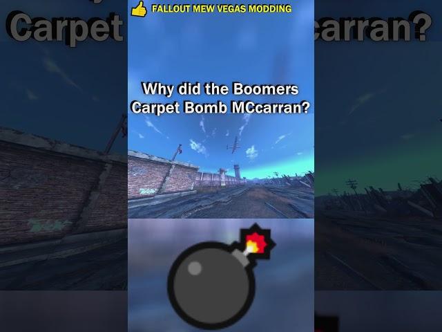 Why did the boomers Carpet bomb Mccarran?  |  #fallout #fnv