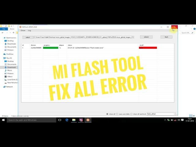 How to fix MiFlash tool all errors/modem flash error.