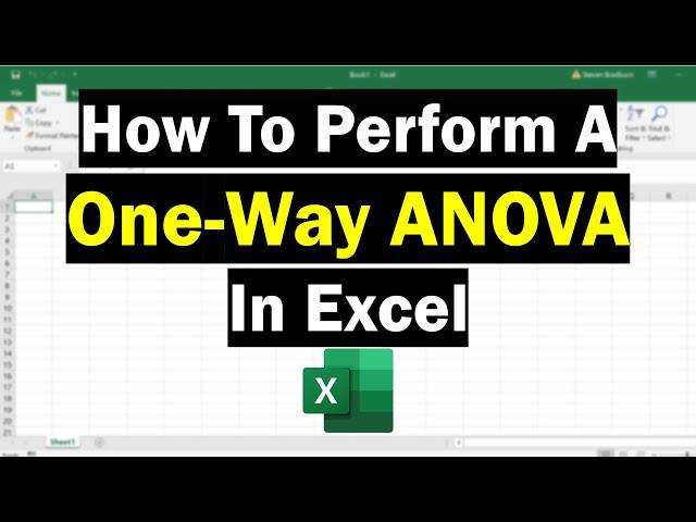 How To Perform A One-Way ANOVA Test In Excel