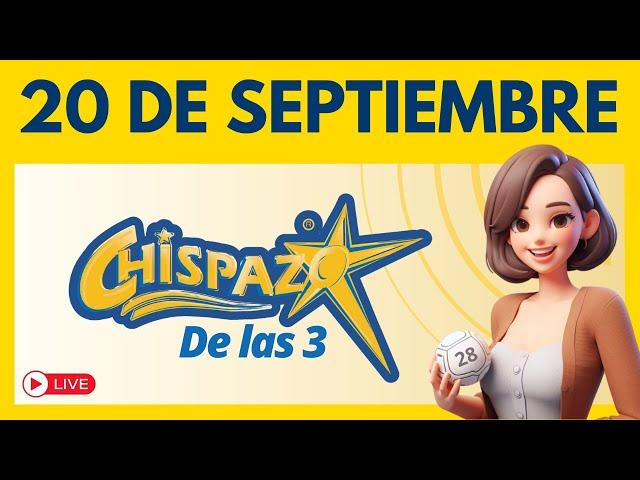 Sorteo CHISPAZO DE LAS TRES Hoy 20 de septiembre 2024 