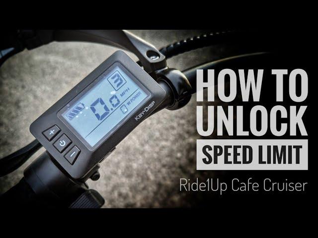 How to Unlock Speed Limit | Ride1Up Cafe Cruiser