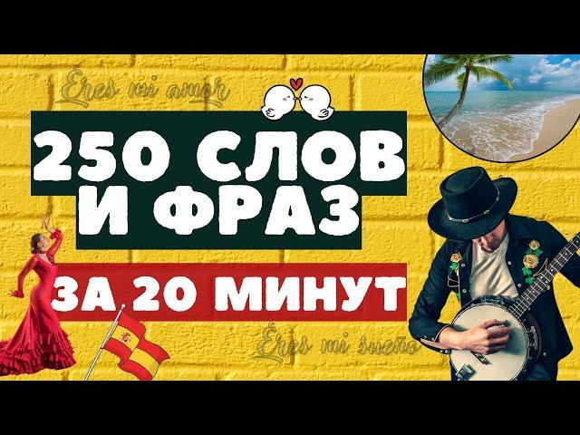 ИСПАНСКИЙ ЯЗЫК С НУЛЯ 250 СЛОВ И ФРАЗ ПО ТЕМАМ ИСПАНСКИЙ ЗА 20 МИНУТ