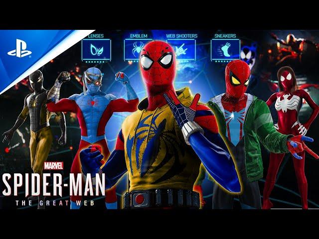 Spider-Man: The Great Web - Character Creation Gameplay | Spider-Verse DLC Concept (Mods)