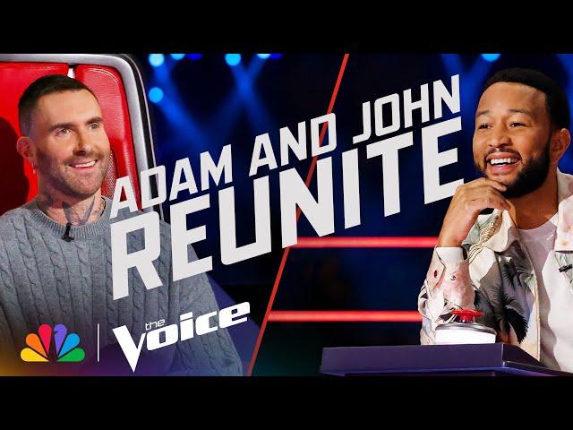 Coaches Adam Levine and John Legend Reminisce About Their Favorite Voice Memories | The Voice | NBC