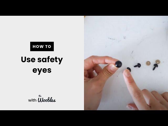 How to put safety eyes on crochet amigurumi