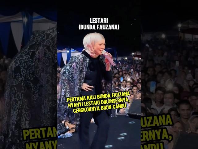 Pertama kali bunda fauzana nyanyi lagu lestari dikonsernya #fauzana