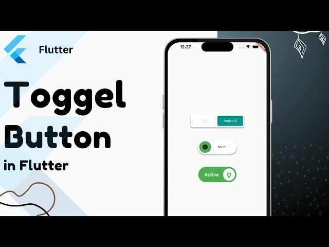 #1 Flutter ToggleButtons Widget | Animated ToggleButtons