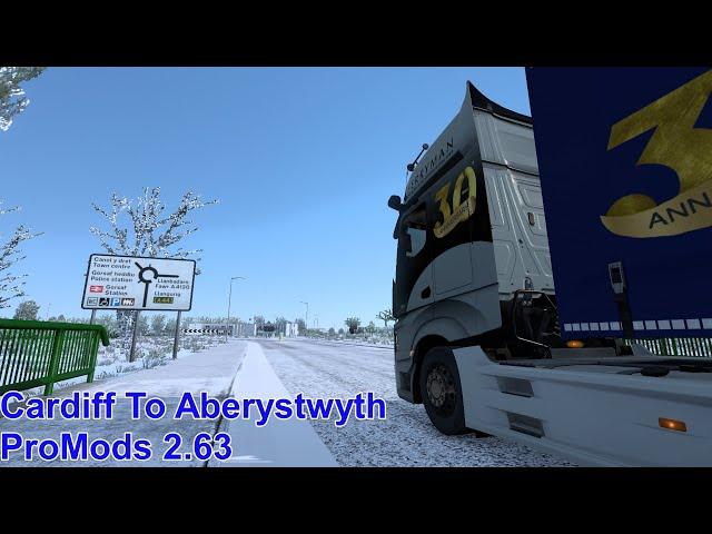 Euro Truck Simulator 2 Cardiff To Abersytwyth Winter Edition ProMods 2 63 Timelapse @TruckerJenko