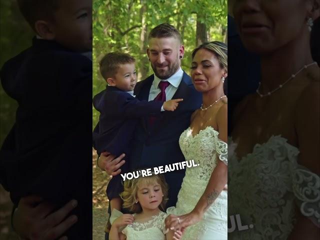 Little boy seeing his mom for the first time at her wedding ️