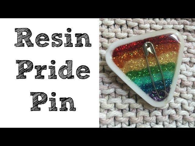 Jewelry Craft: Resin Pride Pin