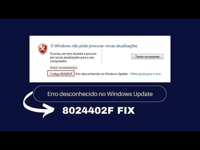 Unknown Error 8024402F in WINDOWS UPDATE [Windows 7]