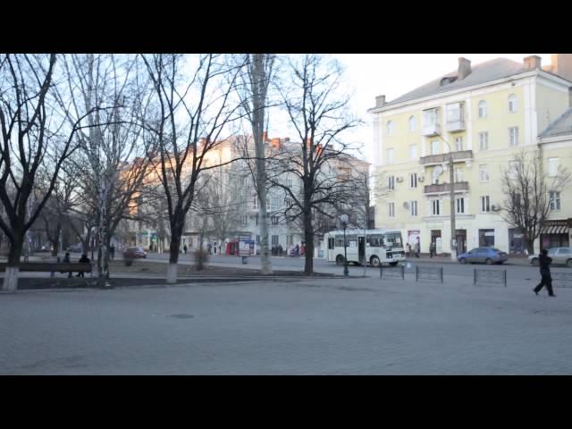 Bakhmut (Artemivsk) Ukraine shelling 13/02/2015 Sound from City Centre