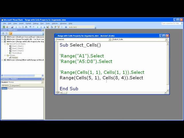 Excel Macro VBA Tip 15 - Combine the Range and Cells Property in Excel Macros