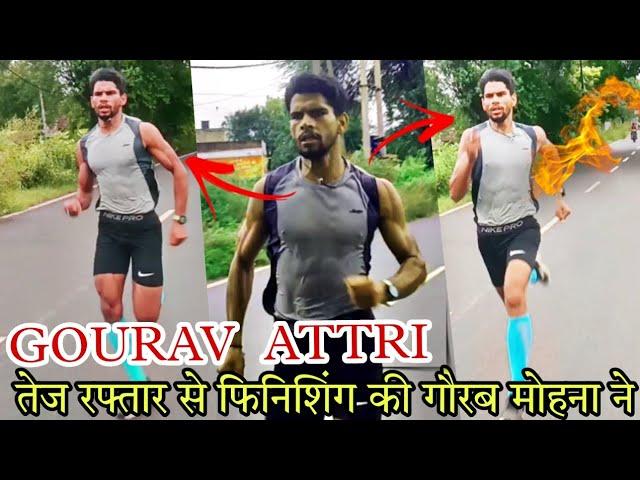 gourav attri mohna new race trail 800m fast finishing road running video