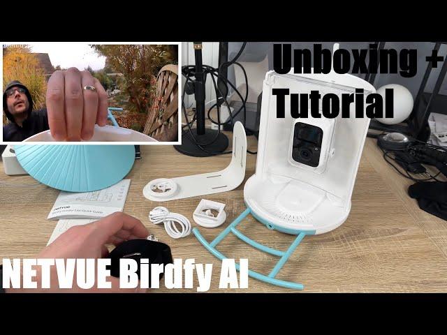 NETVUE Birdfy AI - Smart Bird Feeder Camera, Bird Watching Camera Capture Unboxing & instructions