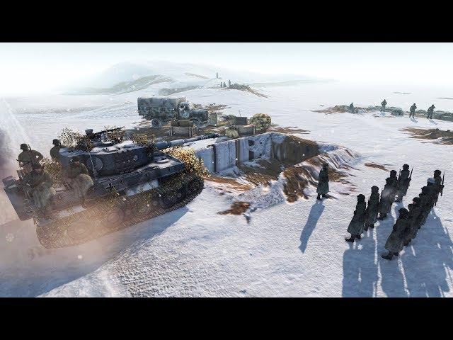 German Convoy Retreat Defense - Tiger Tank Arrives 1944 | Men of War: Assault Squad 2 Gameplay