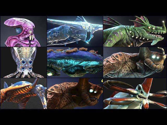 ALL LEVIATHAN & DEADLY CREATURE IN SUBNAUTICA