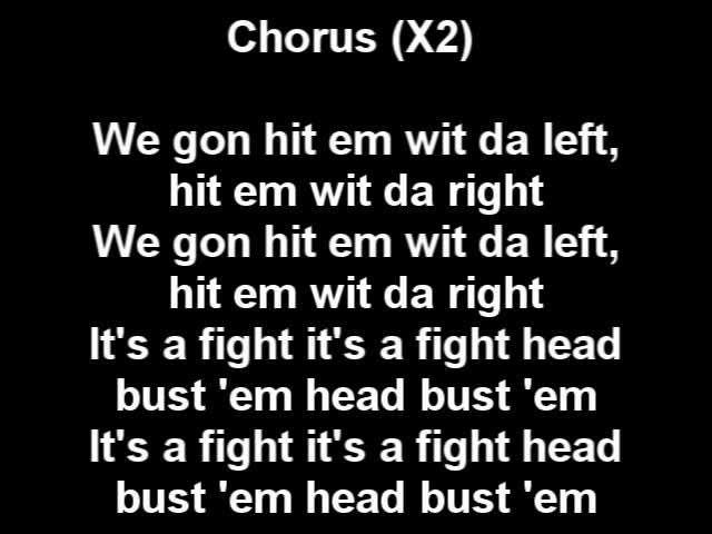 Three 6 Mafia - Its A Fight lyrics