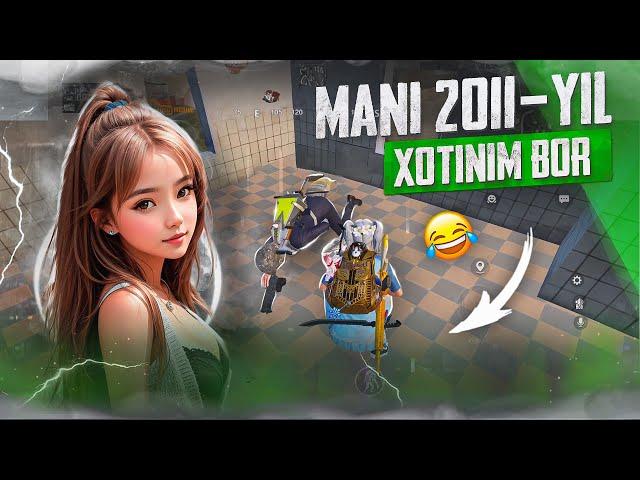  SHO'K ! DAXSHAT  2011 YIL XOTINI BOR BOLA PUBG MOBILE