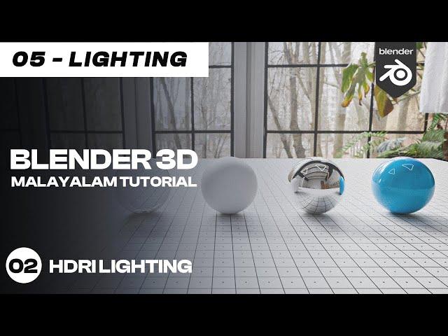 Blender 3D Malayalam Tutorial | 02 - HDRI Lighting