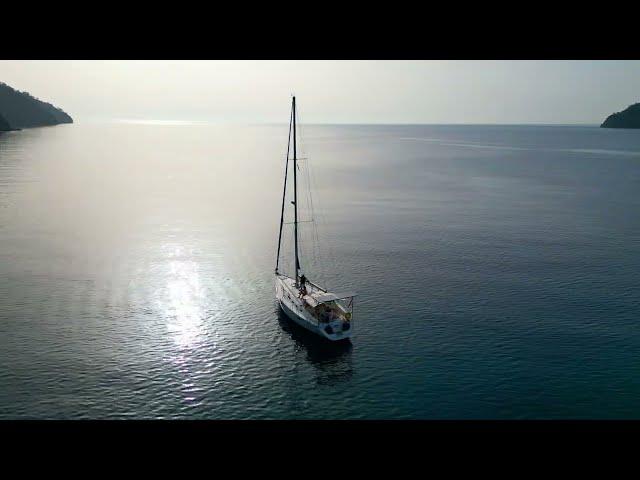 Anchoring in a beautiful bay