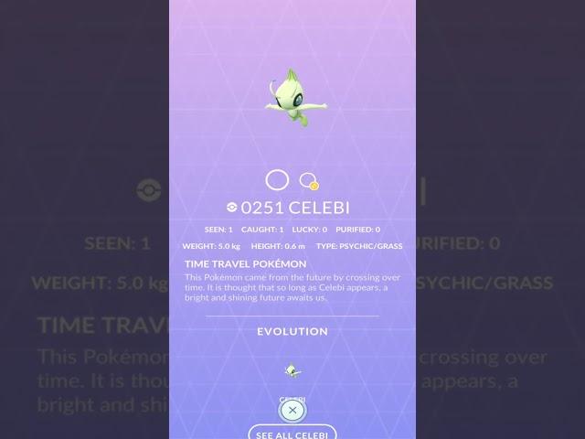 Pokedex: Pokemon GO-Celebi