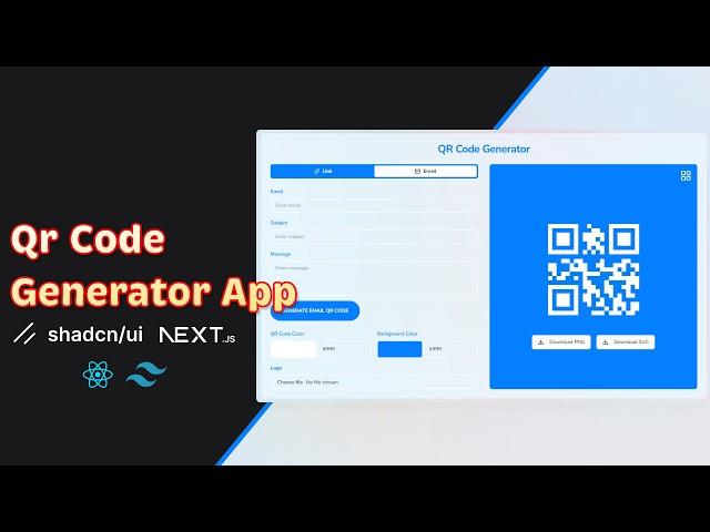 NextJS and ShadCN Project - Build a QR Code Generator App