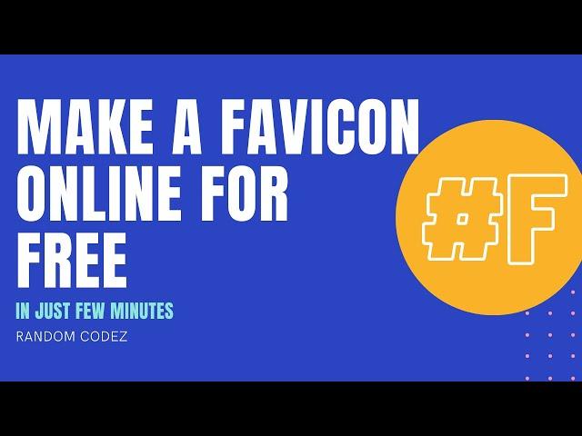 Make a favicon online for free