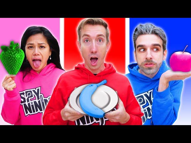 Eating Only ONE Color of Food for 24 Hours! (Rainbow Food Challenge)