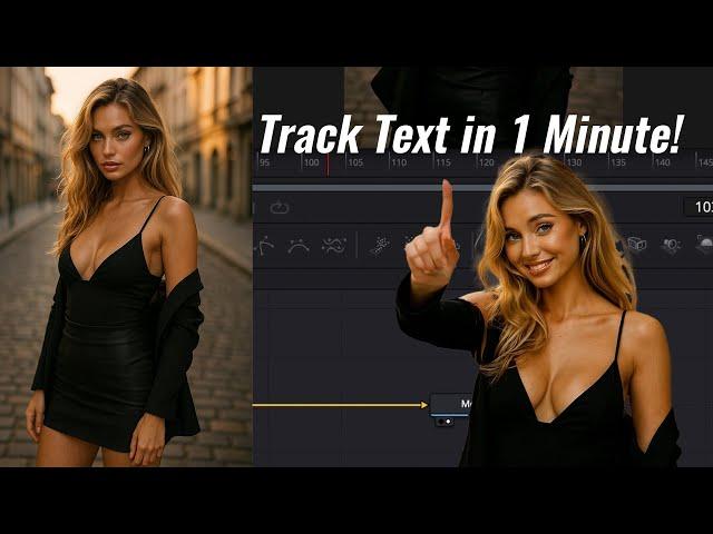 Make Text Follow Objects in DaVinci Resolve – Motion Tracking Tutorial