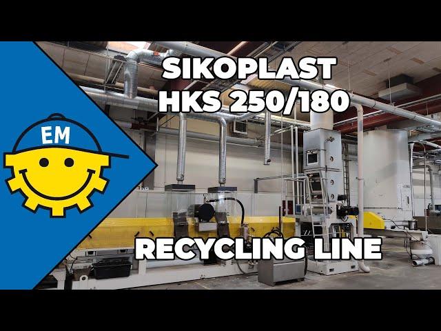 SIKOPLAST HKS 250-180 | High Output Recycling line | For sale by Euro Machinery