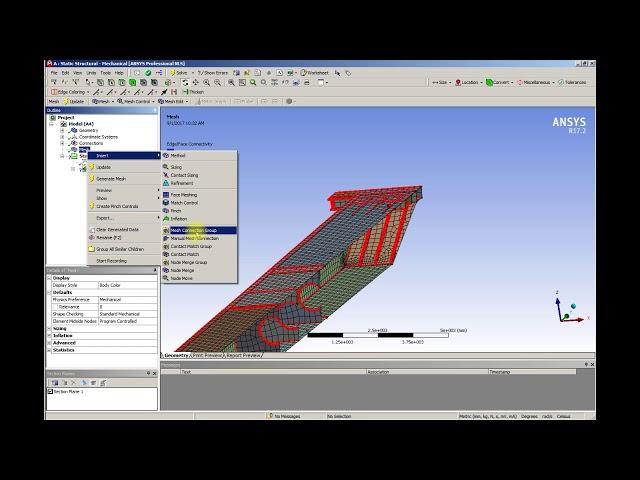 ANSYS 17 Mesh Connections