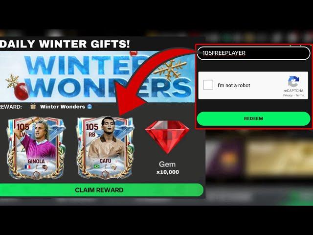 5x NEW FC MOBILE REDEEM CODES FOR WINTER WONDERS EVENT! 15x FREE GIFTS AND 105 OVR PLAYERS!