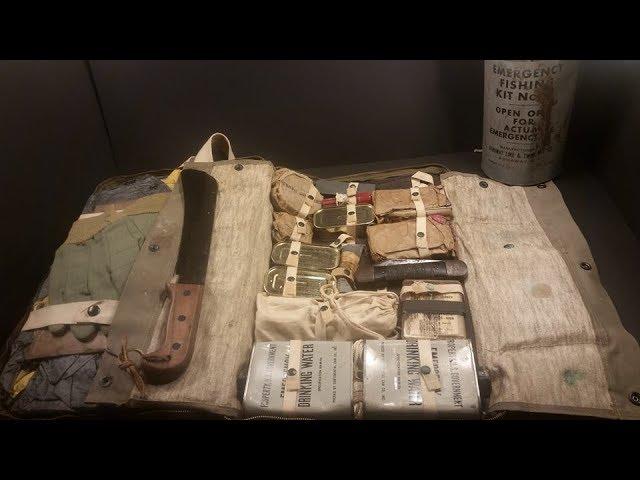 1944 USN M-592 Pilot Survival Kit Navy Ration MRE Taste Test Vintage Gadgets + Fishing Kit in a Can