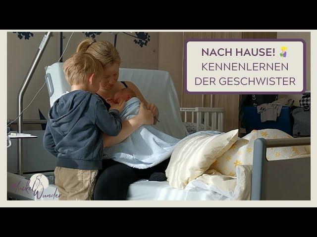 Es geht nach Hause! Kennenlernen der Geschwister | Wochenbett