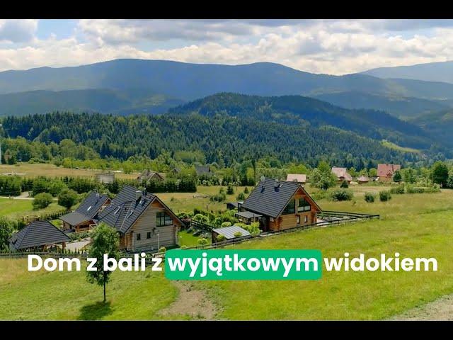 Dom z bali z wyjątkowym widokiem - Beskid Żywiecki | Zawoja