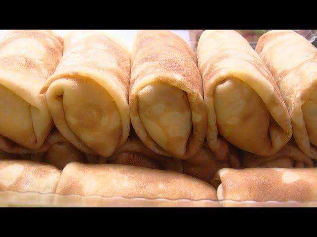 Блинчики на молоке,тончайшие - вкуснейшие.