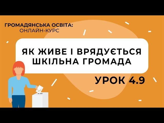 Тема 4.9. Як живе і врядується шкільна громада